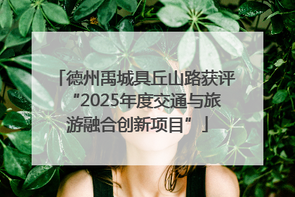 德州禹城具丘山路获评“2025年度交通与旅游融合创新项目”
