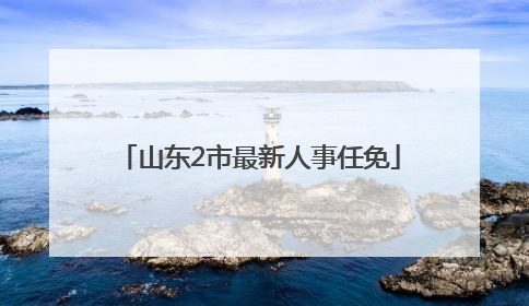 山东2市最新人事任免