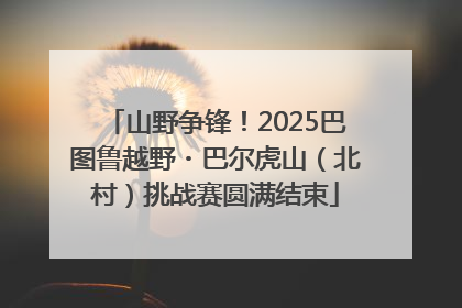 山野争锋！2025巴图鲁越野・巴尔虎山（北村）挑战赛圆满结束