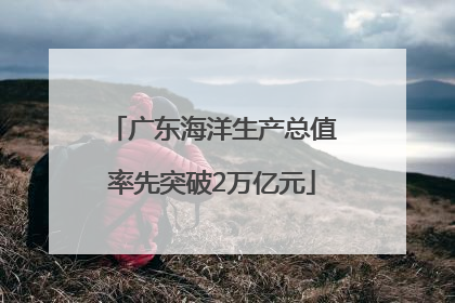 广东海洋生产总值率先突破2万亿元