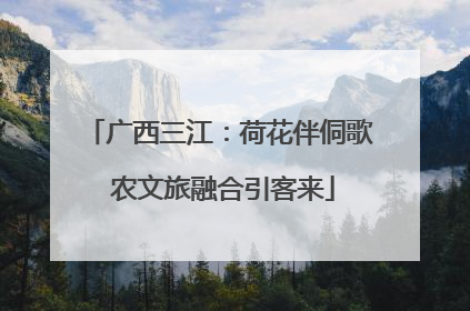 广西三江：荷花伴侗歌 农文旅融合引客来