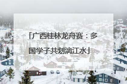 广西桂林龙舟赛：多国学子共划漓江水
