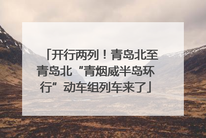 开行两列！青岛北至青岛北“青烟威半岛环行”动车组列车来了