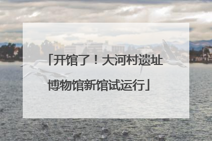 开馆了！大河村遗址博物馆新馆试运行