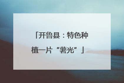 开鲁县：特色种植一片“薯光”