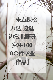 来五棵松万达 边逛边赏北服研究生1000余件毕业作品