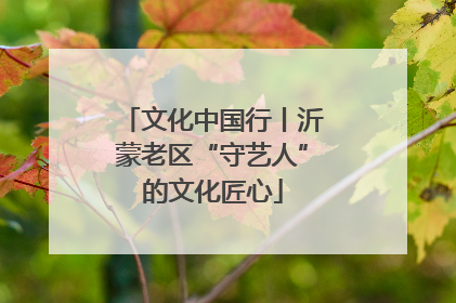 文化中国行丨沂蒙老区“守艺人”的文化匠心