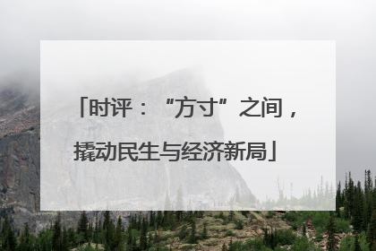 时评：“方寸”之间，撬动民生与经济新局