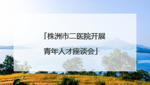 株洲市二医院开展青年人才座谈会