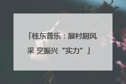 桂东普乐：展村厨风采 烹振兴“实力”