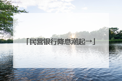 民营银行降息潮起→