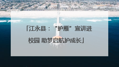 江永县：“护雁”宣讲进校园 助梦启航护成长