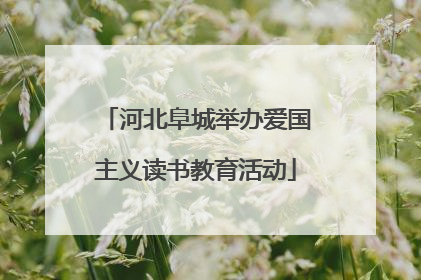 河北阜城举办爱国主义读书教育活动
