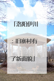 洛阳伊川：旧寨村有了新面貌