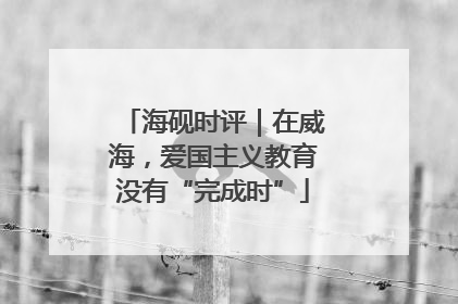 海砚时评｜在威海，爱国主义教育没有“完成时”
