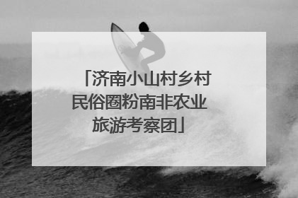 济南小山村乡村民俗圈粉南非农业旅游考察团
