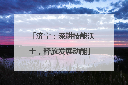 济宁：深耕技能沃土，释放发展动能
