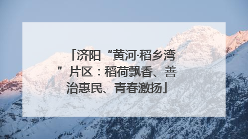 济阳“黄河·稻乡湾”片区：稻荷飘香、善治惠民、青春激扬