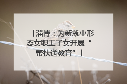 淄博：为新就业形态女职工子女开展“帮扶送教育”