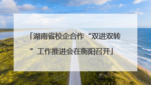 湖南省校企合作“双进双转”工作推进会在衡阳召开