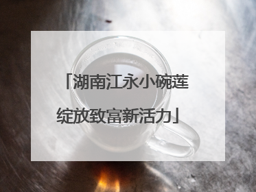 湖南江永小碗莲绽放致富新活力