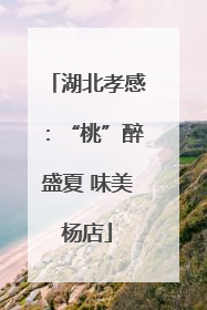 湖北孝感：“桃”醉盛夏 味美杨店