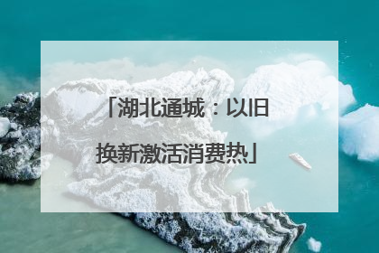湖北通城：以旧换新激活消费热