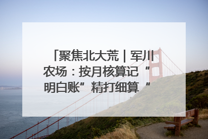 聚焦北大荒｜军川农场：按月核算记“明白账”精打细算“过紧日子”