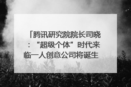 腾讯研究院院长司晓：“超级个体”时代来临一人创意公司将诞生｜聚焦2025文化强国建设高峰论坛