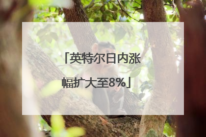 英特尔日内涨幅扩大至8%
