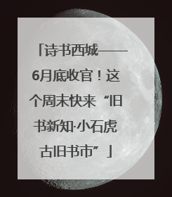 诗书西城——6月底收官！这个周末快来“旧书新知·小石虎古旧书市”