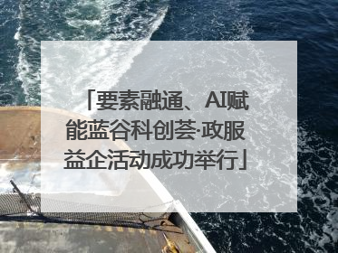 要素融通、AI赋能蓝谷科创荟·政服益企活动成功举行