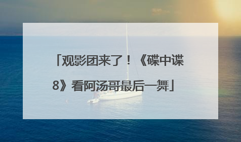 观影团来了！《碟中谍8》看阿汤哥最后一舞