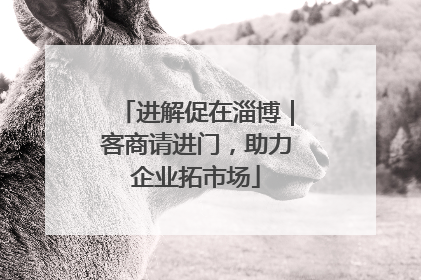 进解促在淄博｜客商请进门，助力企业拓市场