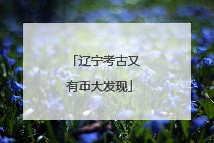 辽宁考古又有重大发现