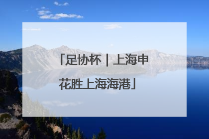 足协杯｜上海申花胜上海海港