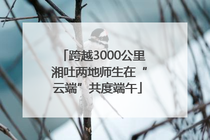跨越3000公里 湘吐两地师生在“云端”共度端午