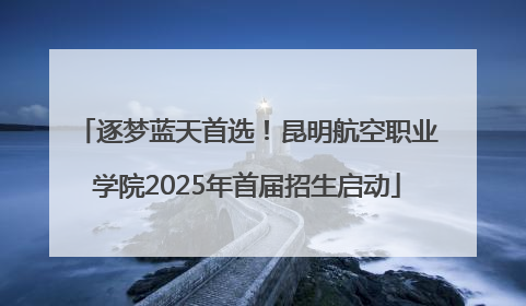 逐梦蓝天首选！昆明航空职业学院2025年首届招生启动