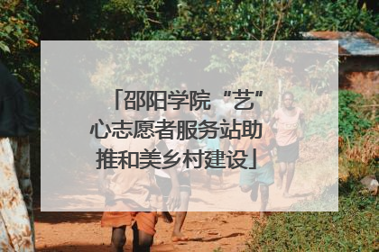 邵阳学院“艺”心志愿者服务站助推和美乡村建设