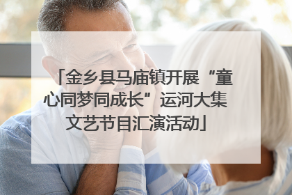金乡县马庙镇开展“童心同梦同成长”运河大集文艺节目汇演活动