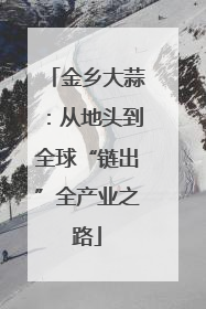 金乡大蒜：从地头到全球“链出”全产业之路