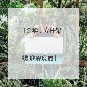 金华：立杆架线 迎峰度夏
