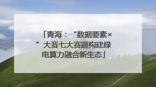 青海：“数据要素×”大赛七大赛题构建绿电算力融合新生态