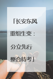 长安东风重组生变：分立先行 整合待考