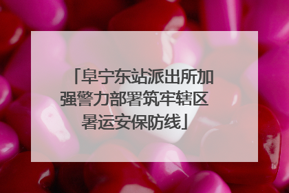 阜宁东站派出所加强警力部署筑牢辖区暑运安保防线
