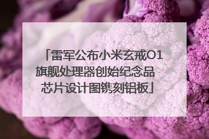 雷军公布小米玄戒O1旗舰处理器创始纪念品 芯片设计图镌刻铝板