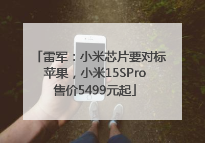 雷军：小米芯片要对标苹果，小米15SPro售价5499元起