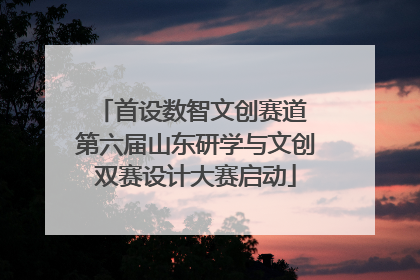 首设数智文创赛道 第六届山东研学与文创双赛设计大赛启动