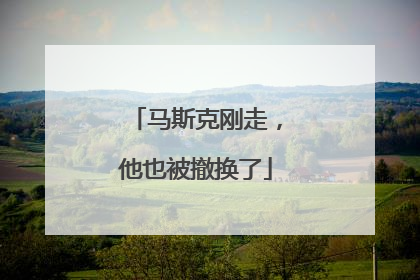 马斯克刚走，他也被撤换了