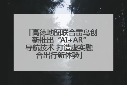 高德地图联合雷鸟创新推出“AI+AR”导航技术 打造虚实融合出行新体验